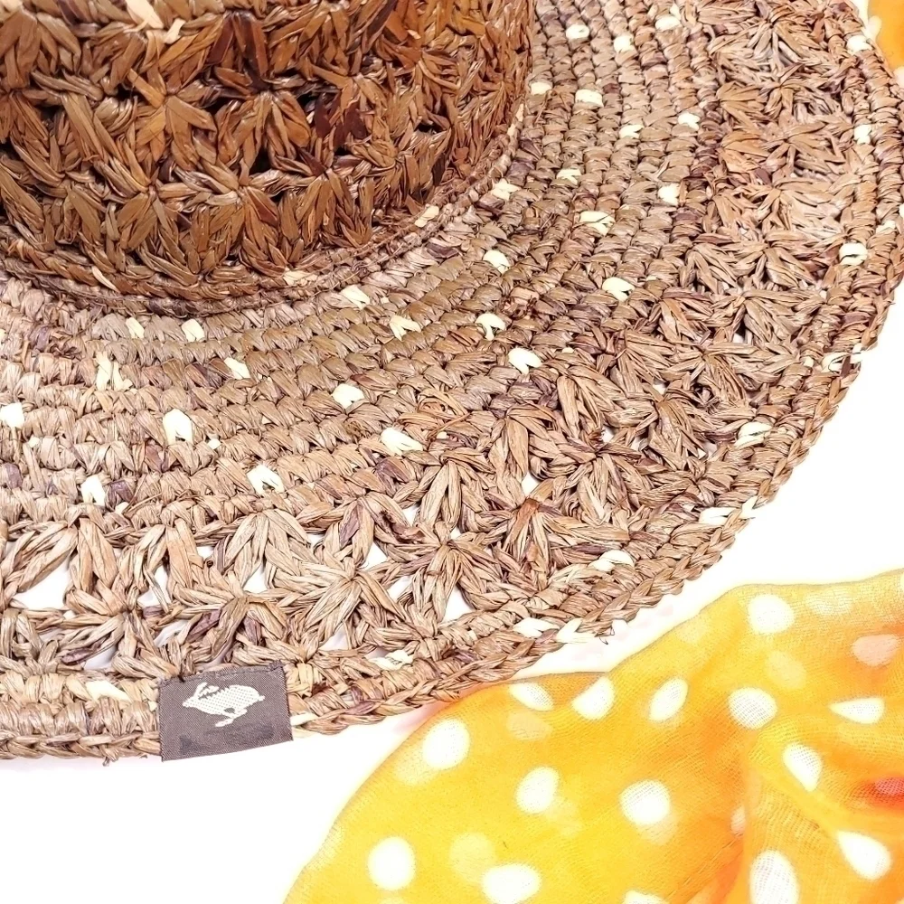 New Women's Peter Grimm Dark Brown Wide Brim Hat OSFM One Size Fits Most - Picture 4 of 15